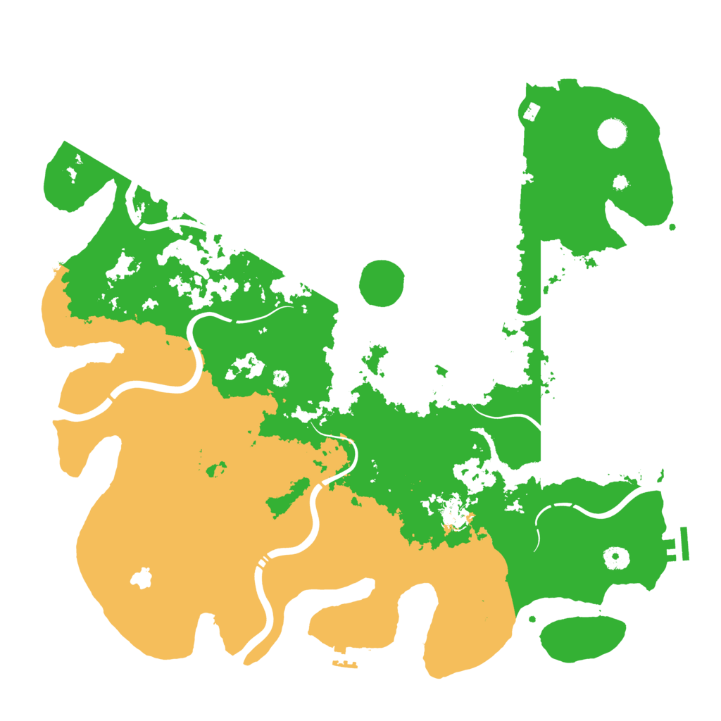 Biome Rust Map: Procedural Map, Size: 4350, Seed: 24356934