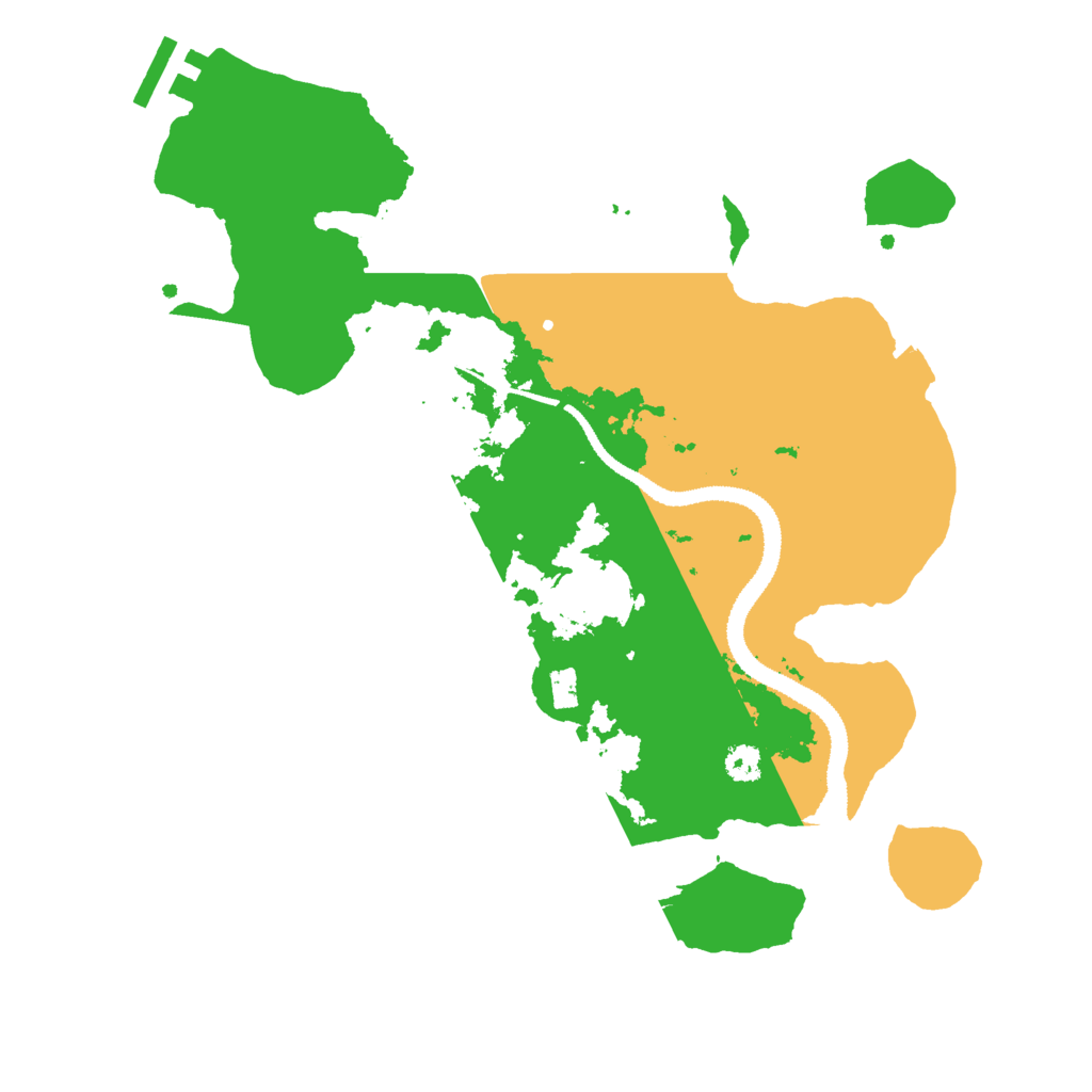 Biome Rust Map: Procedural Map, Size: 3000, Seed: 2025110515