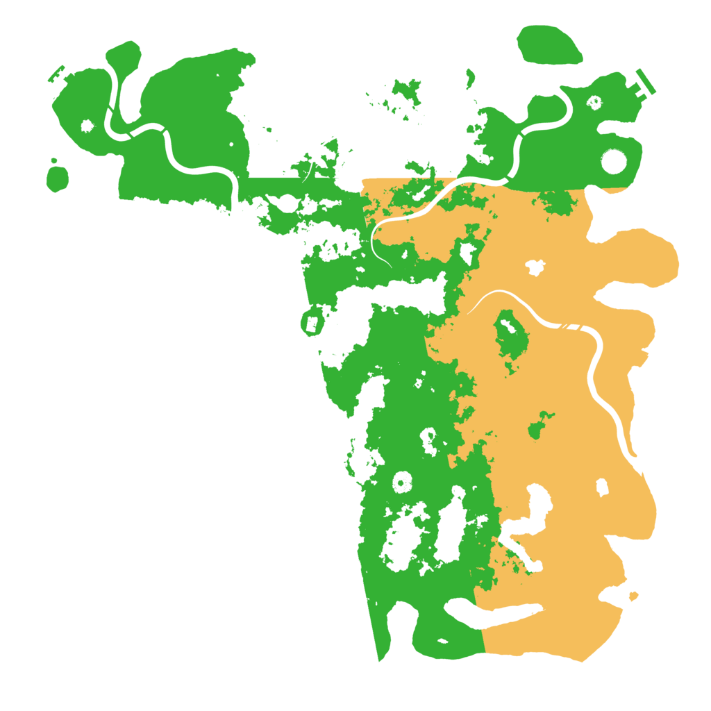 Biome Rust Map: Procedural Map, Size: 5000, Seed: 1222