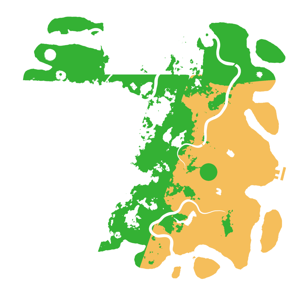 Biome Rust Map: Procedural Map, Size: 4500, Seed: 3464234