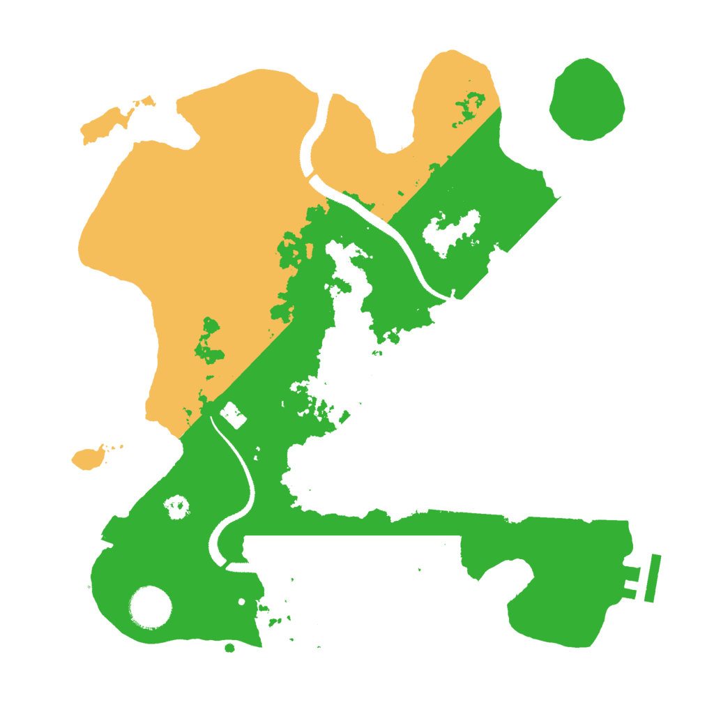 Biome Rust Map: Procedural Map, Size: 3000, Seed: 7657623