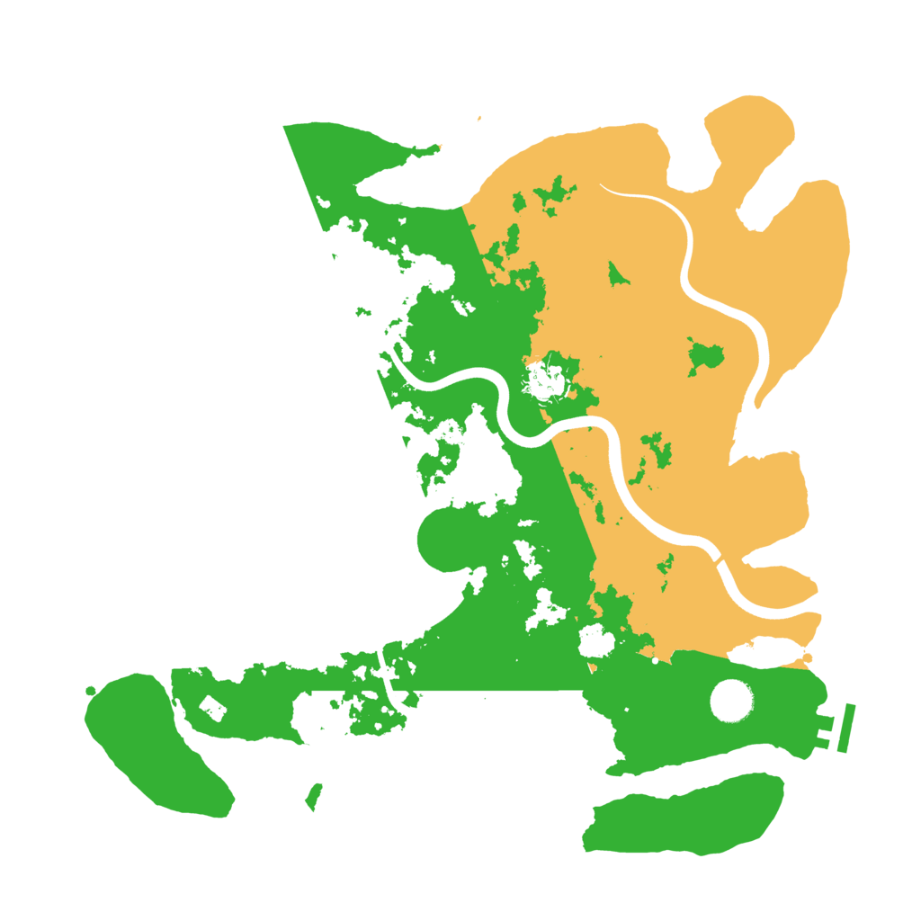 Biome Rust Map: Procedural Map, Size: 3800, Seed: 61561816