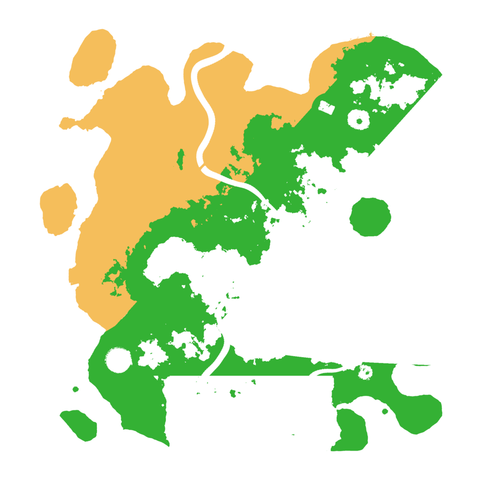 Biome Rust Map: Procedural Map, Size: 3500, Seed: 609760499