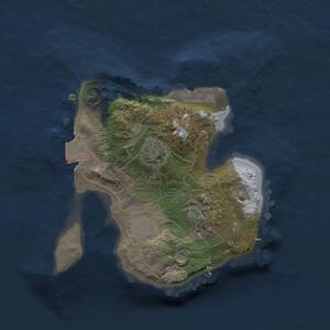 Thumbnail Rust Map: Procedural Map, Size: 1800, Seed: 1779367312, 4 Monuments