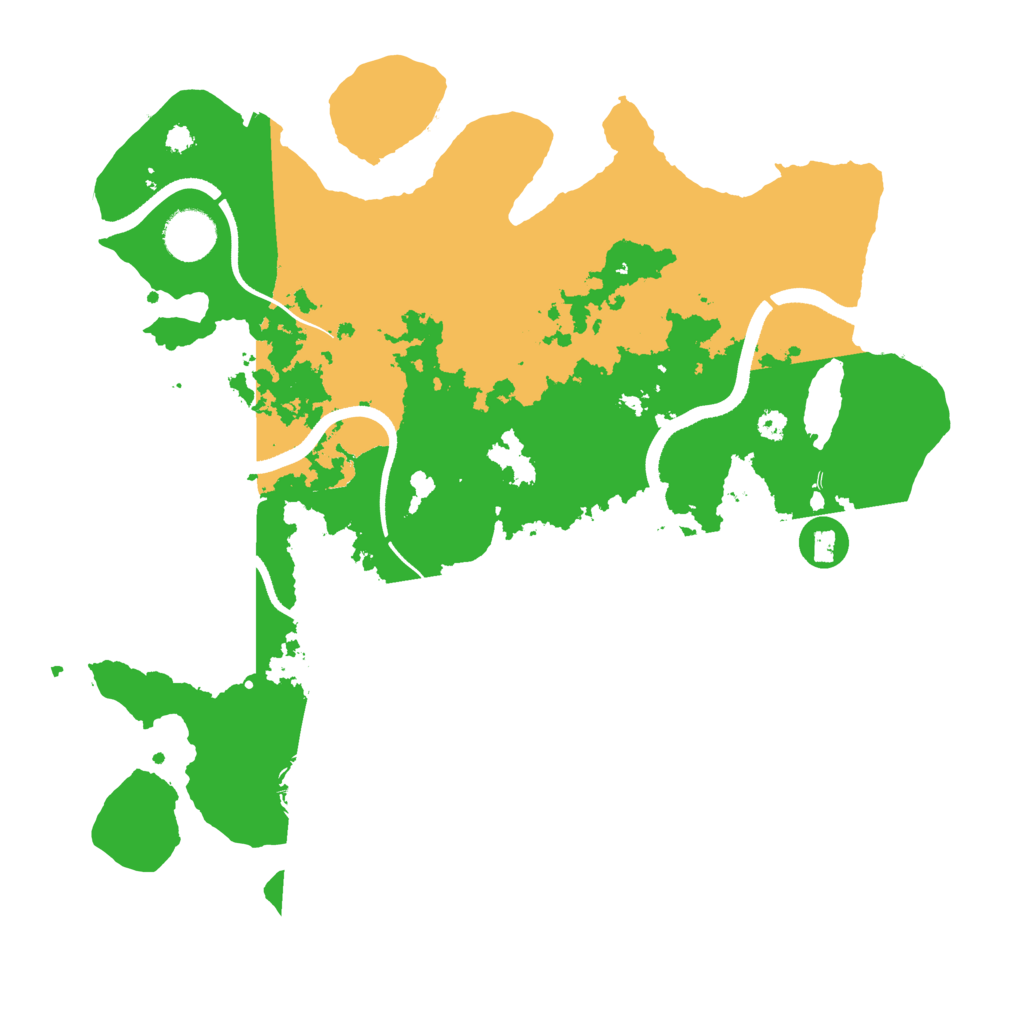 Biome Rust Map: Procedural Map, Size: 3500, Seed: 1869149769