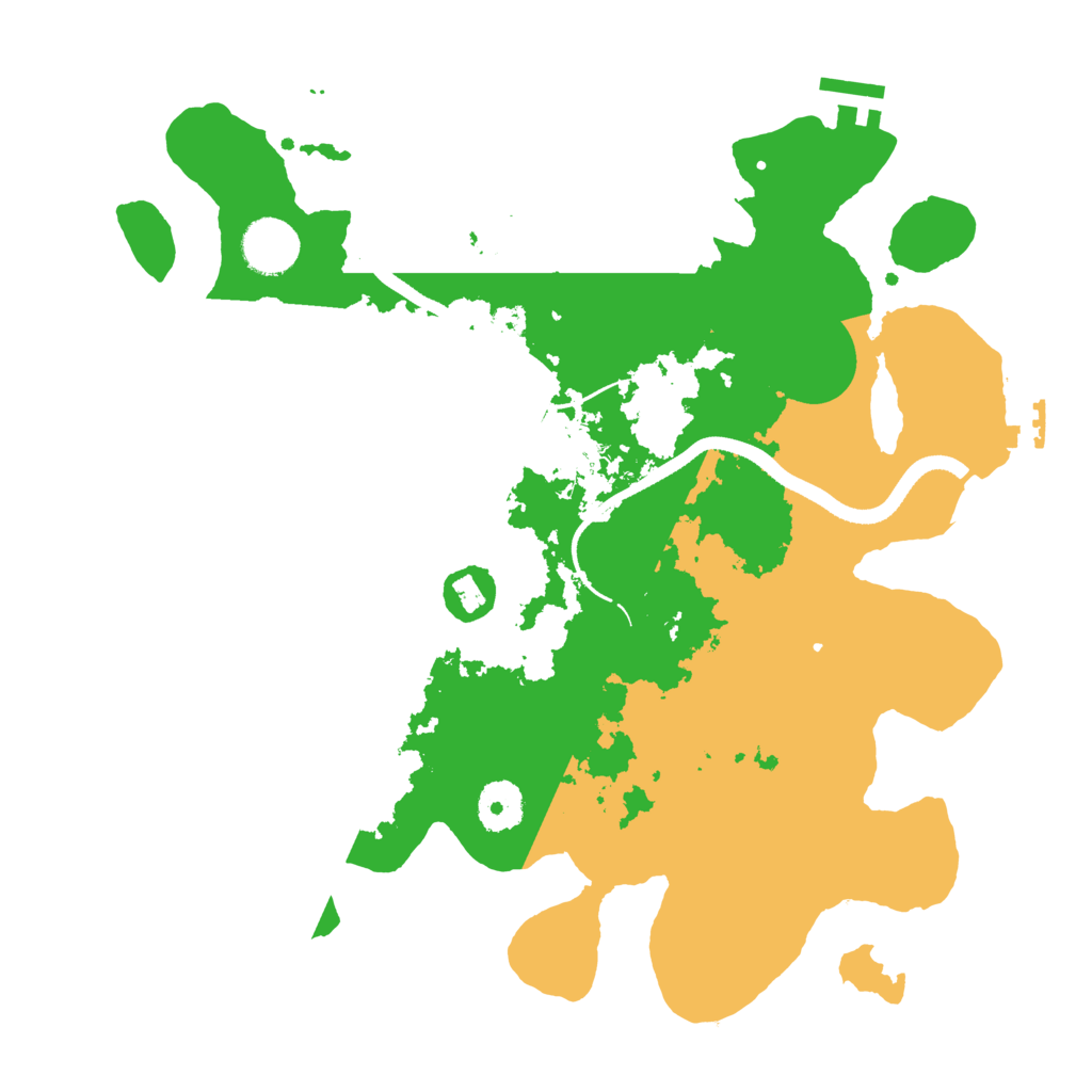 Biome Rust Map: Procedural Map, Size: 3400, Seed: 799558777
