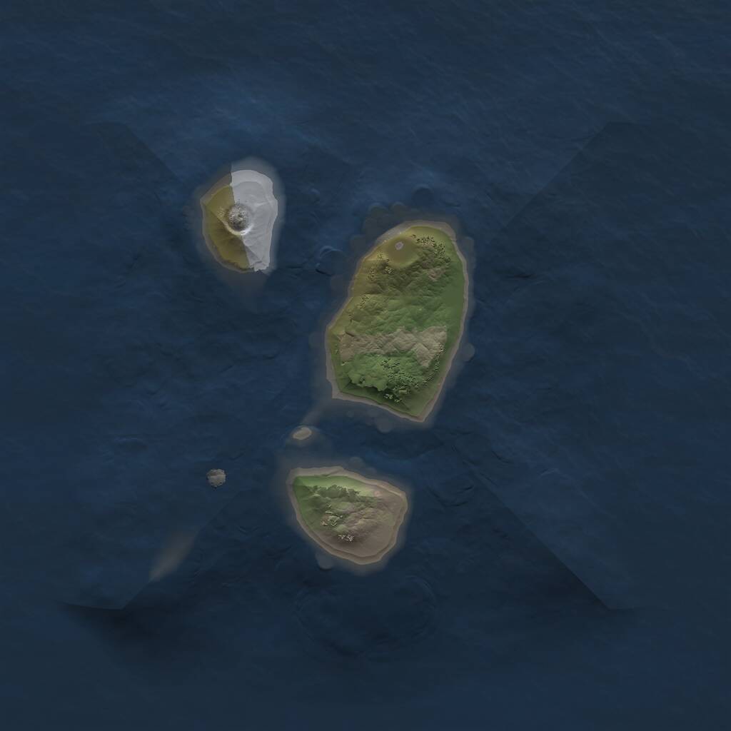 Rust Map: Procedural Map, Size: 1600, Seed: 2000, 1 Monuments