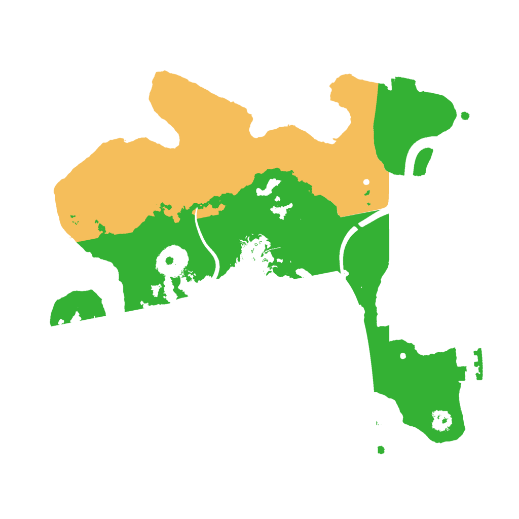 Biome Rust Map: Procedural Map, Size: 2500, Seed: 3700