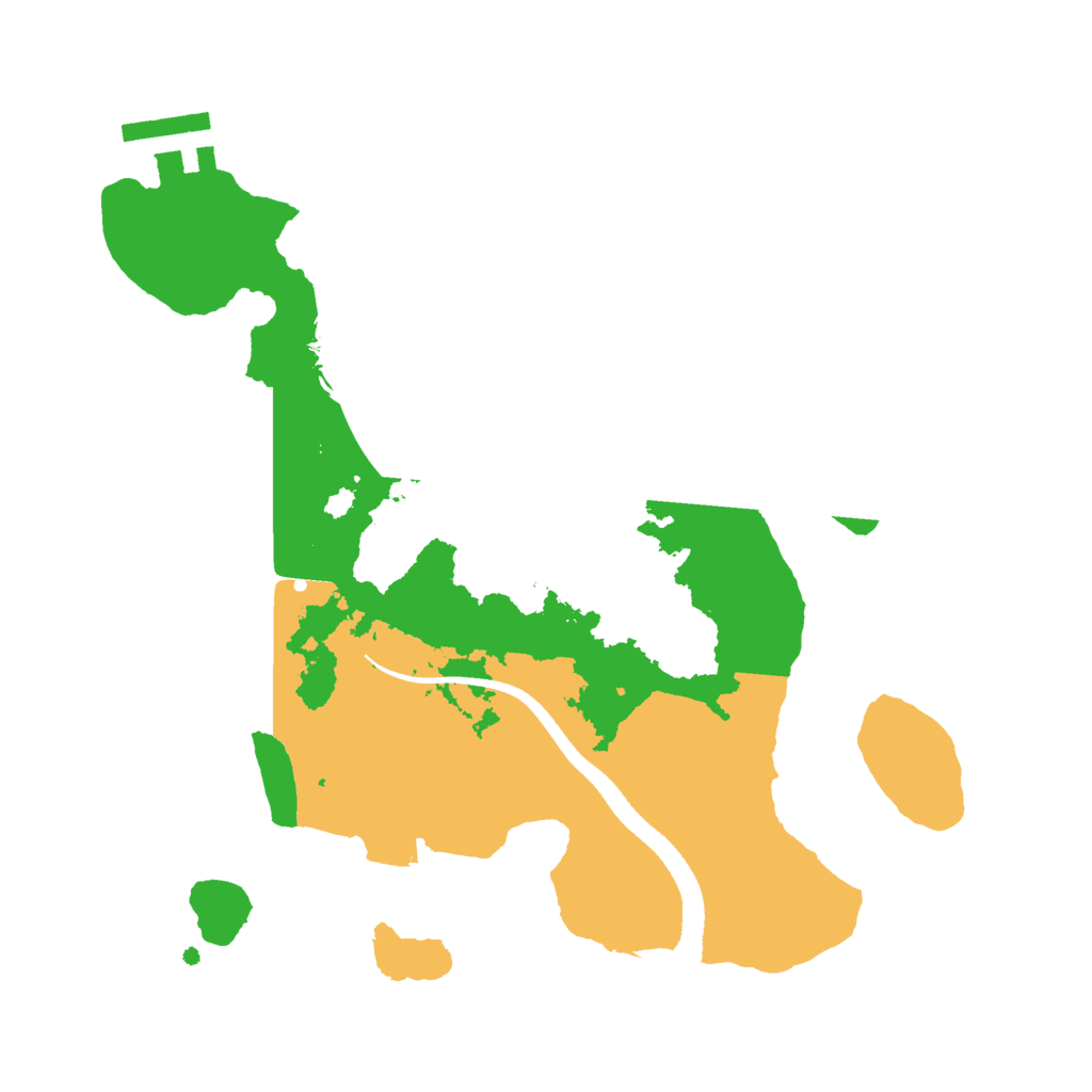 Biome Rust Map: Procedural Map, Size: 2500, Seed: 42546