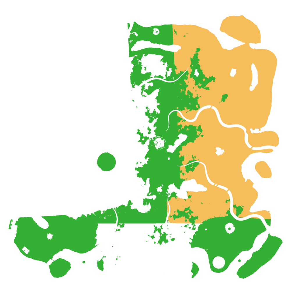 Biome Rust Map: Procedural Map, Size: 4500, Seed: 1234567800