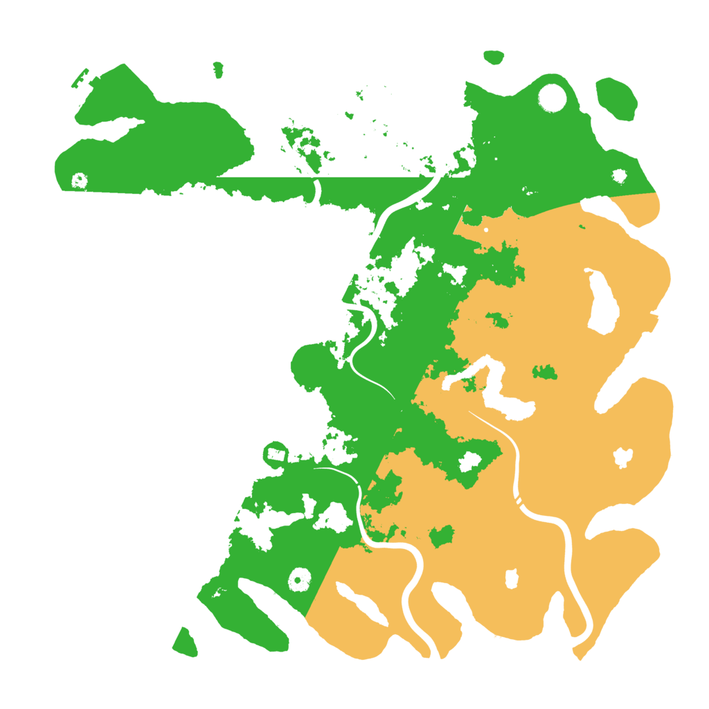 Biome Rust Map: Procedural Map, Size: 4500, Seed: 1234567821