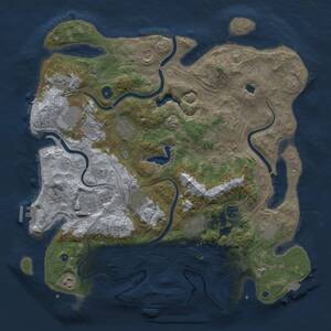 Thumbnail Rust Map: Procedural Map, Size: 4250, Seed: 1202733294, 17 Monuments