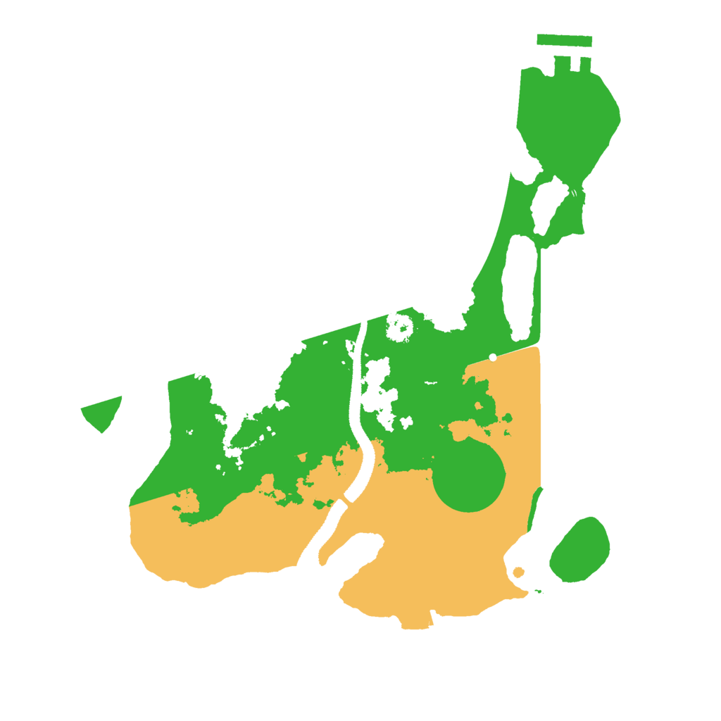 Biome Rust Map: Procedural Map, Size: 2650, Seed: 52600