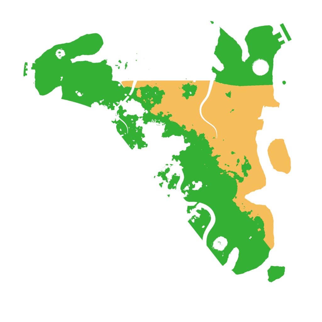 Biome Rust Map: Procedural Map, Size: 3500, Seed: 485753838