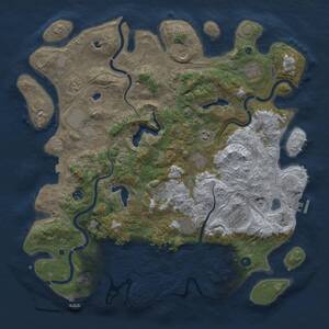 Thumbnail Rust Map: Procedural Map, Size: 4775, Seed: 1704273461, 17 Monuments