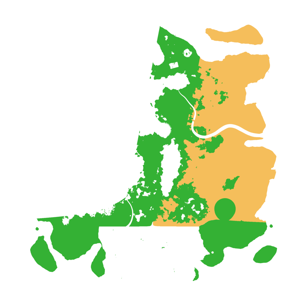 Biome Rust Map: Procedural Map, Size: 3750, Seed: 24750