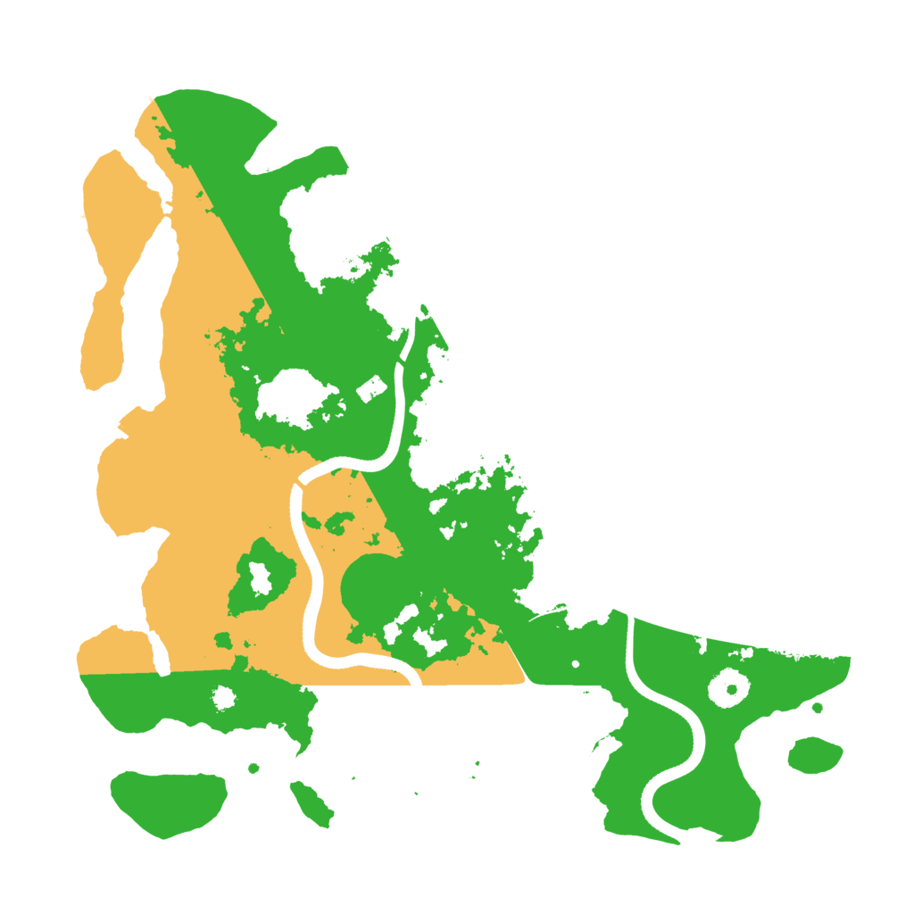 Biome Rust Map: Procedural Map, Size: 3500, Seed: 537950707