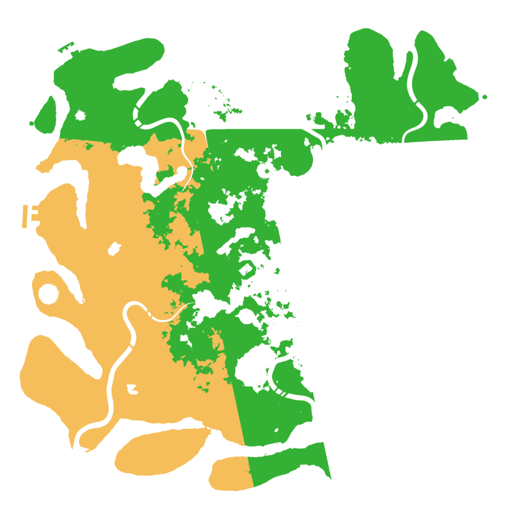 Biome Rust Map: Procedural Map, Size: 4500, Seed: 1096933804