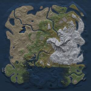 Thumbnail Rust Map: Procedural Map, Size: 5000, Seed: 456481, 17 Monuments