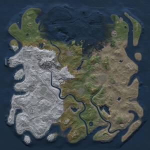Thumbnail Rust Map: Procedural Map, Size: 5000, Seed: 182885863, 17 Monuments