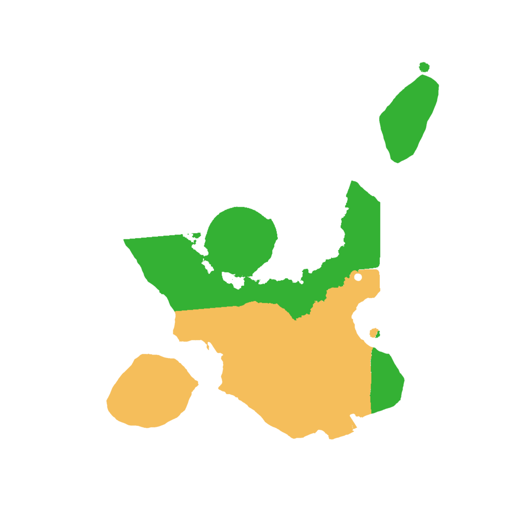 Biome Rust Map: Procedural Map, Size: 2000, Seed: 123454321