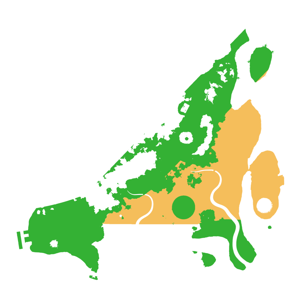 Biome Rust Map: Procedural Map, Size: 3450, Seed: 9352