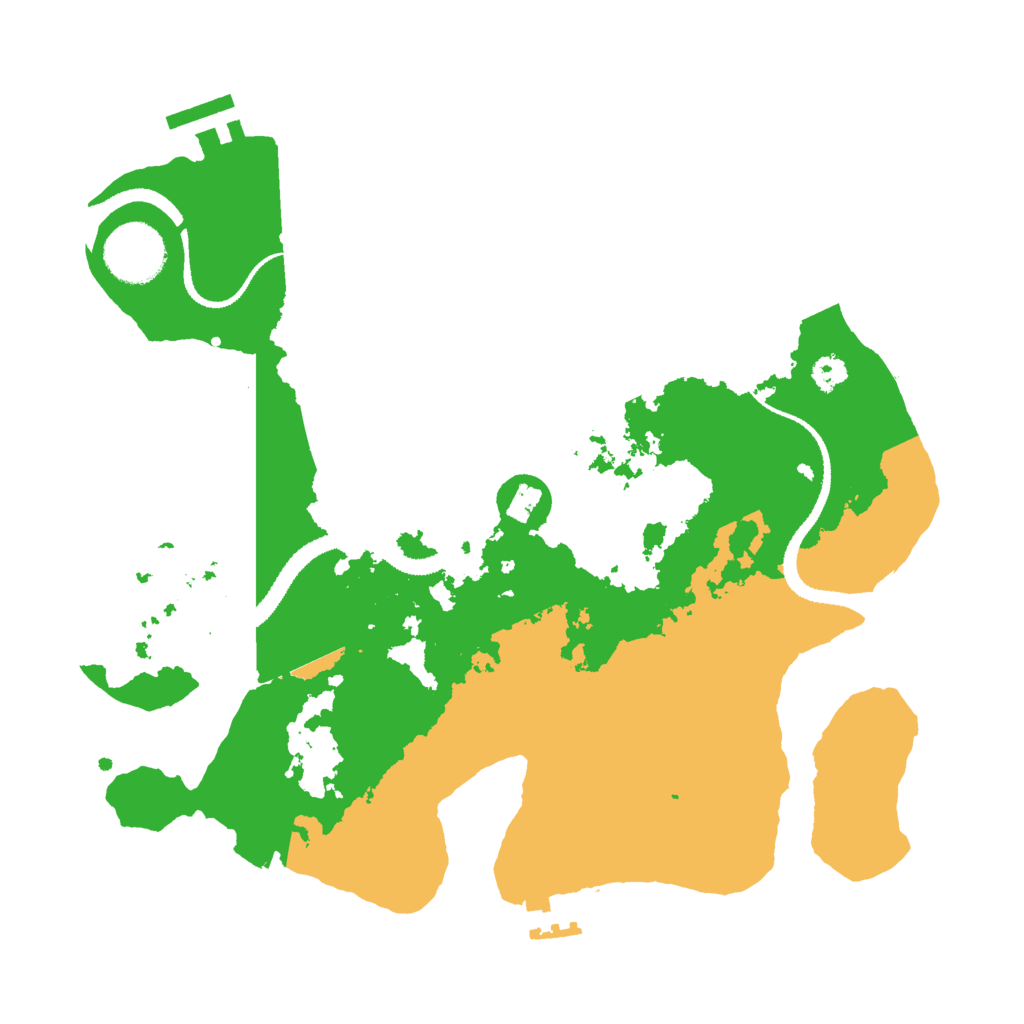 Biome Rust Map: Procedural Map, Size: 3000, Seed: 18418