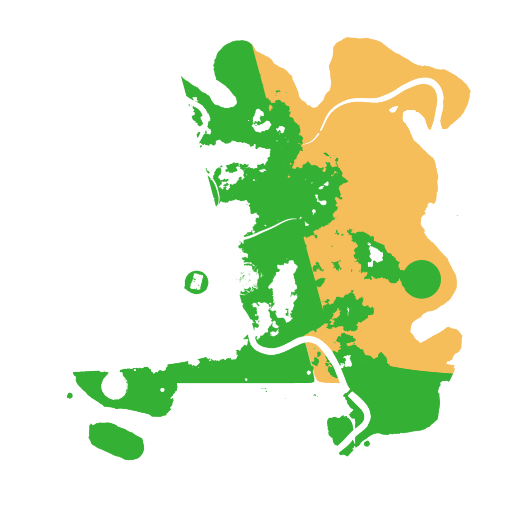 Biome Rust Map: Procedural Map, Size: 3500, Seed: 2039200314
