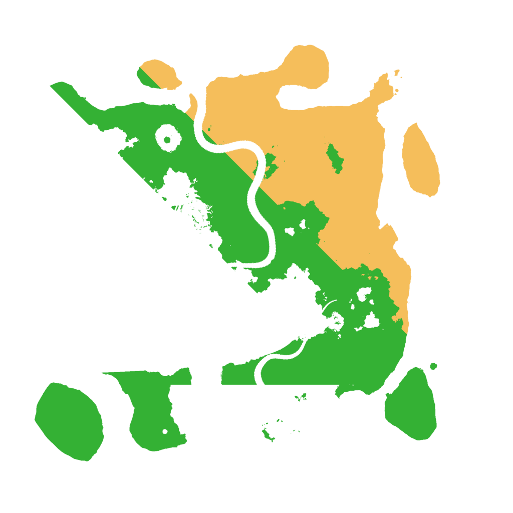 Biome Rust Map: Procedural Map, Size: 3000, Seed: 1196289700