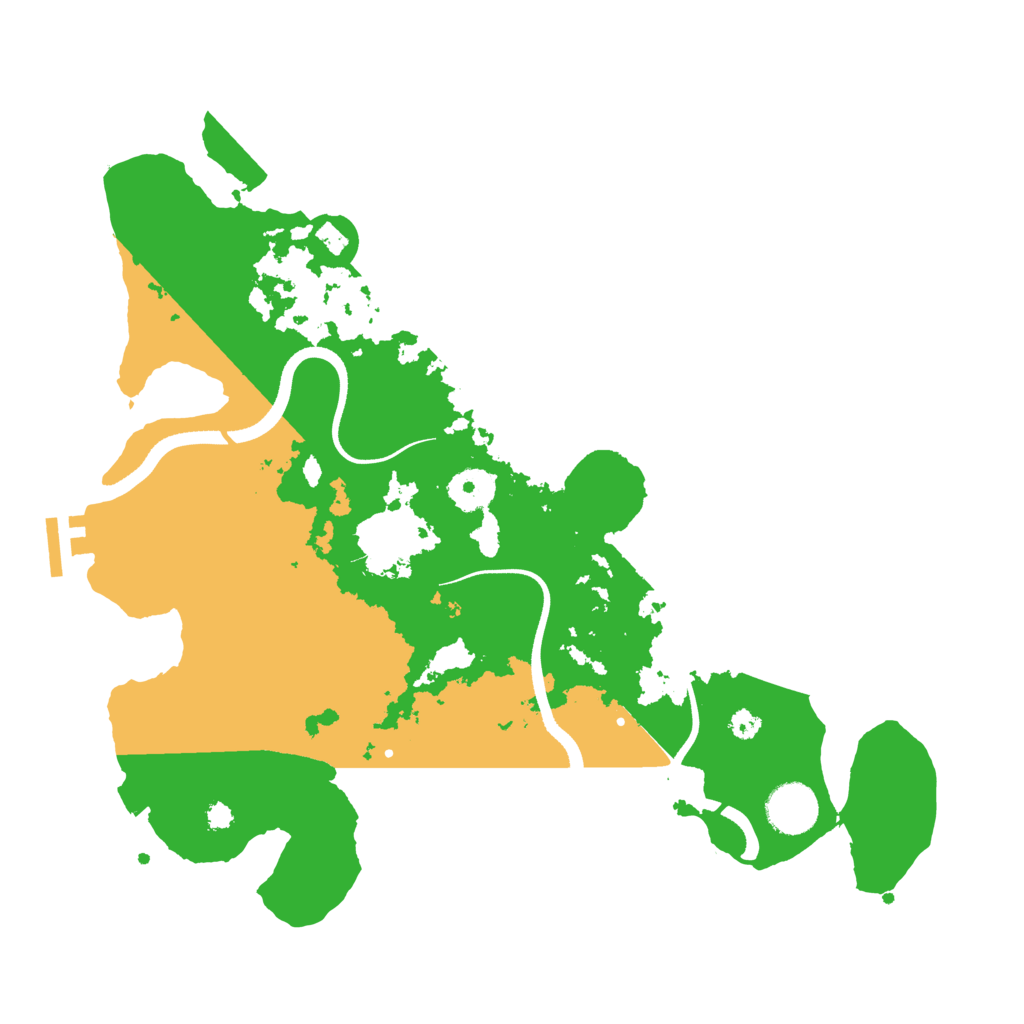 Biome Rust Map: Procedural Map, Size: 3500, Seed: 563660