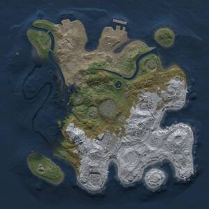 Thumbnail Rust Map: Procedural Map, Size: 3000, Seed: 432126966, 9 Monuments