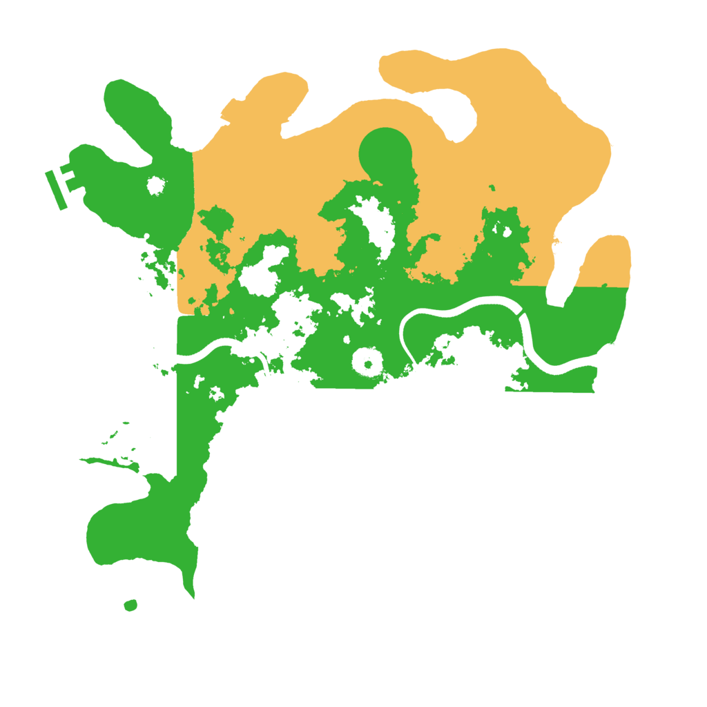 Biome Rust Map: Procedural Map, Size: 3500, Seed: 1259407493