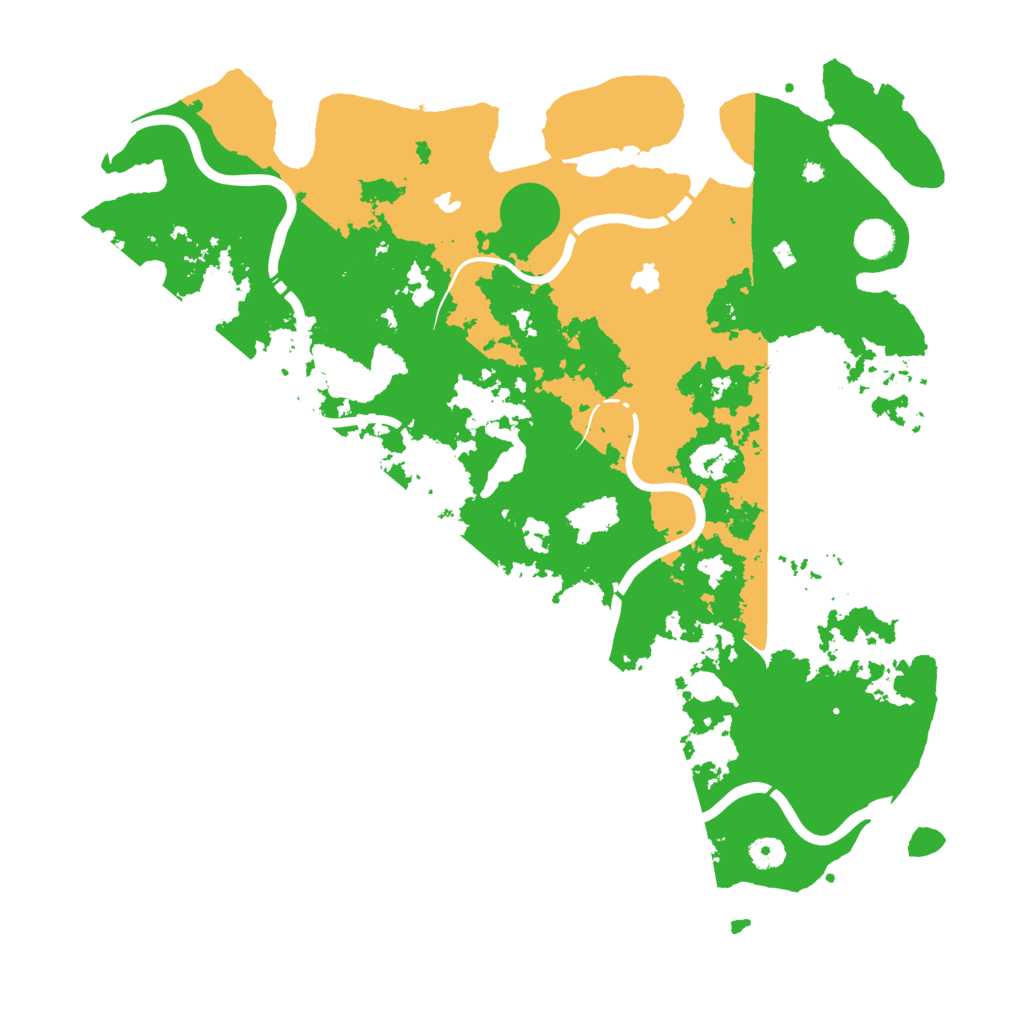 Biome Rust Map: Procedural Map, Size: 4500, Seed: 1234567829
