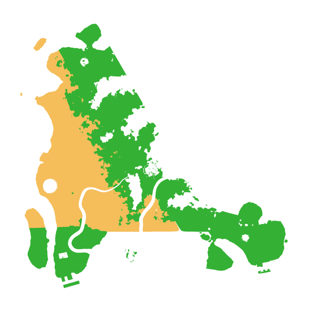 Biome Rust Map: Procedural Map, Size: 3800, Seed: 1294948502