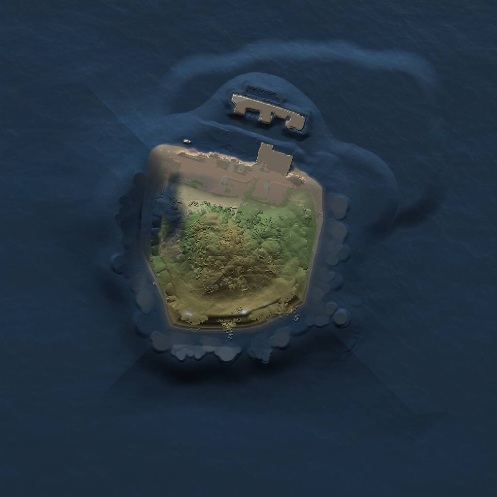 Rust Map: Procedural Map, Size: 1000, Seed: 577577392, 2 Monuments