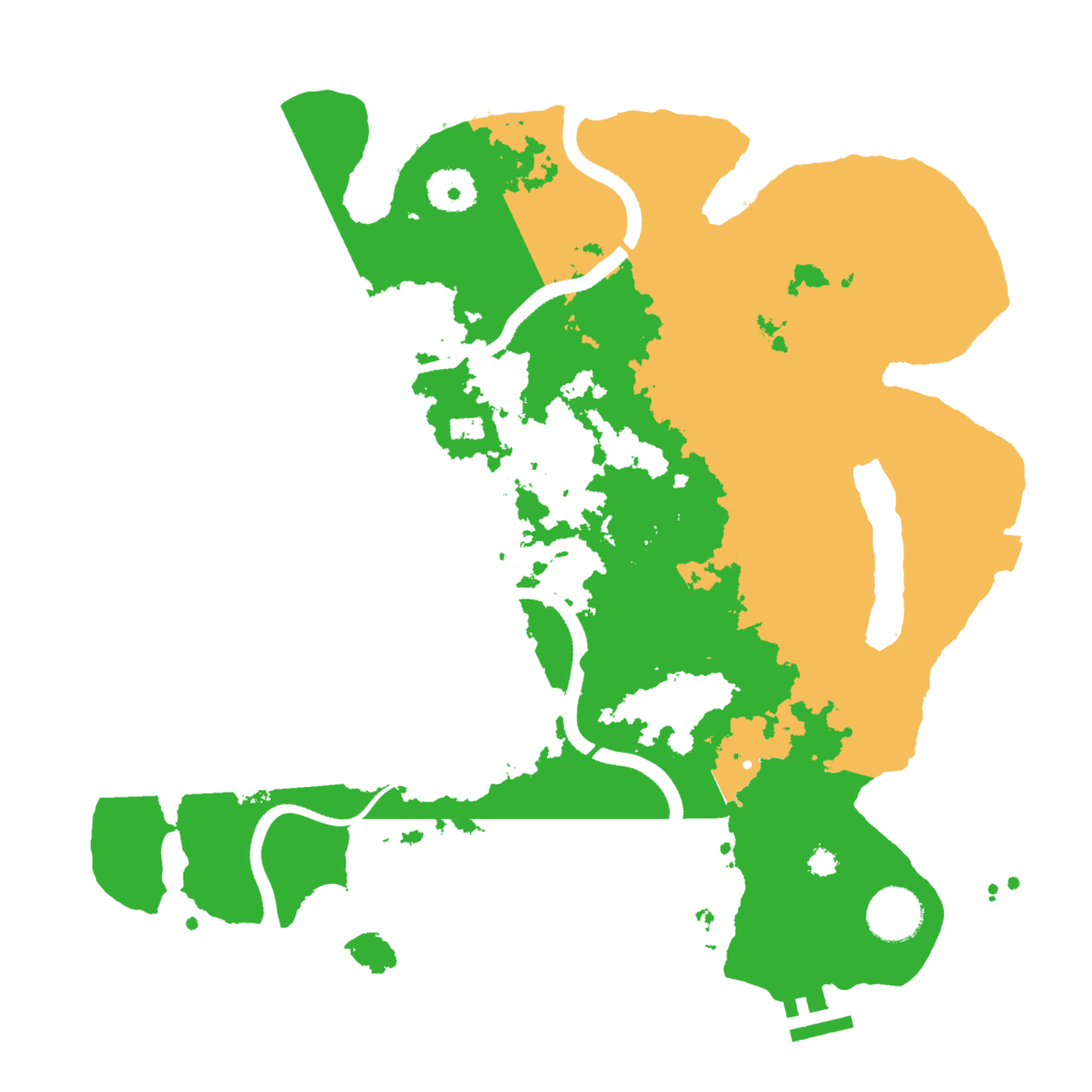 Biome Rust Map: Procedural Map, Size: 3500, Seed: 827997912