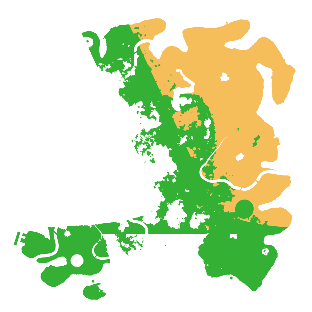 Biome Rust Map: Procedural Map, Size: 4500, Seed: 1798251828