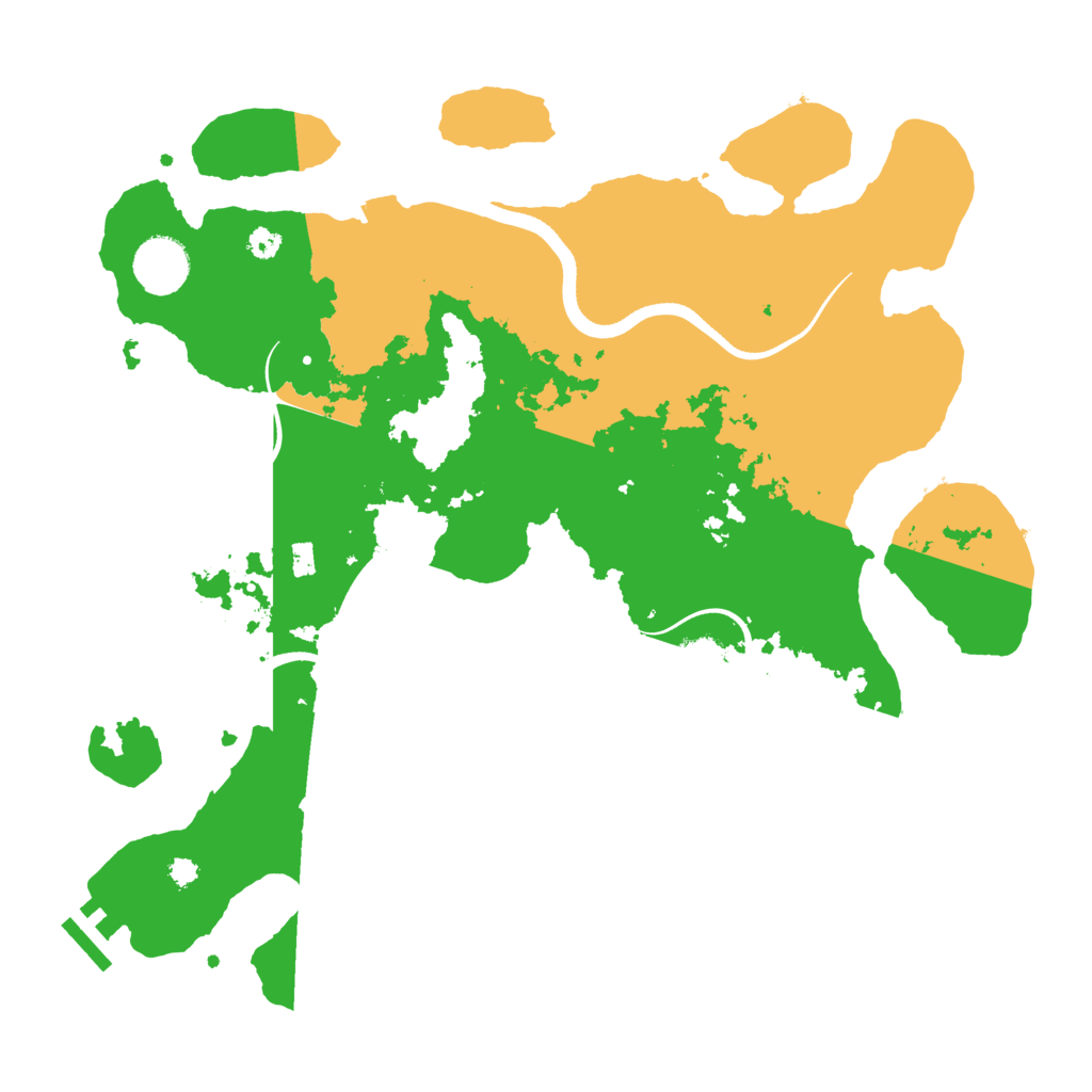 Biome Rust Map: Procedural Map, Size: 3500, Seed: 1670250074