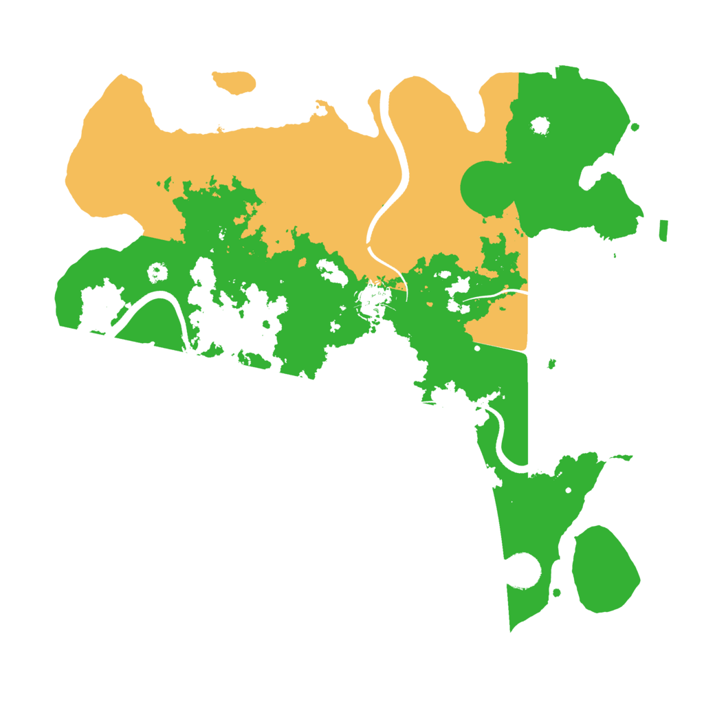 Biome Rust Map: Procedural Map, Size: 3500, Seed: 270012227