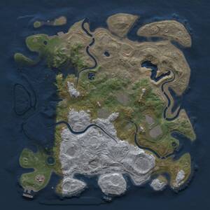 Thumbnail Rust Map: Procedural Map, Size: 4250, Seed: 1383360037, 15 Monuments