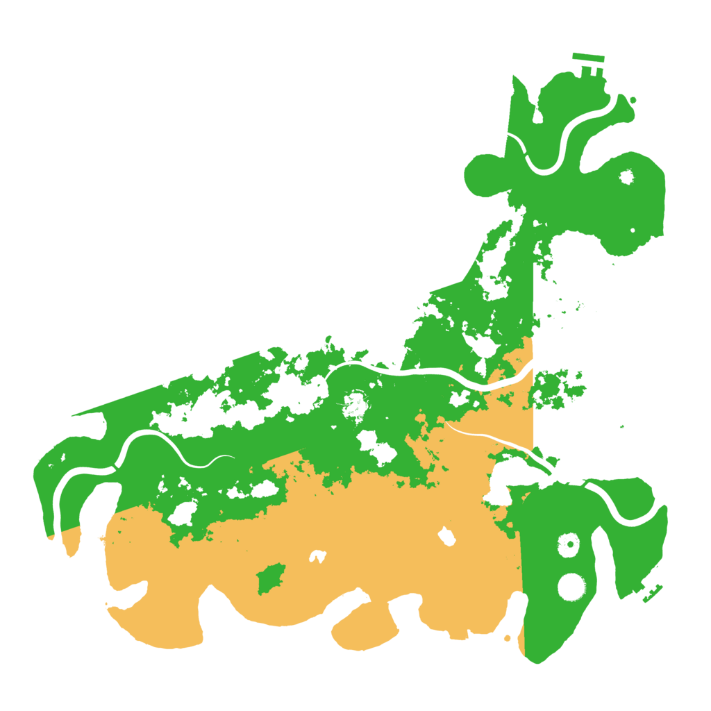 Biome Rust Map: Procedural Map, Size: 4500, Seed: 1886