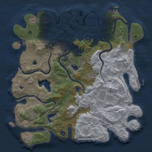 Thumbnail Rust Map: Procedural Map, Size: 4500, Seed: 670613467, 15 Monuments