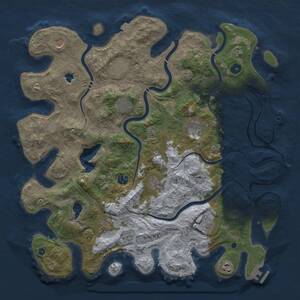 Thumbnail Rust Map: Procedural Map, Size: 4250, Seed: 966272342, 16 Monuments