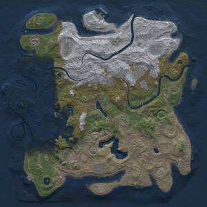 Thumbnail Rust Map: Procedural Map, Size: 4250, Seed: 1617810480, 17 Monuments