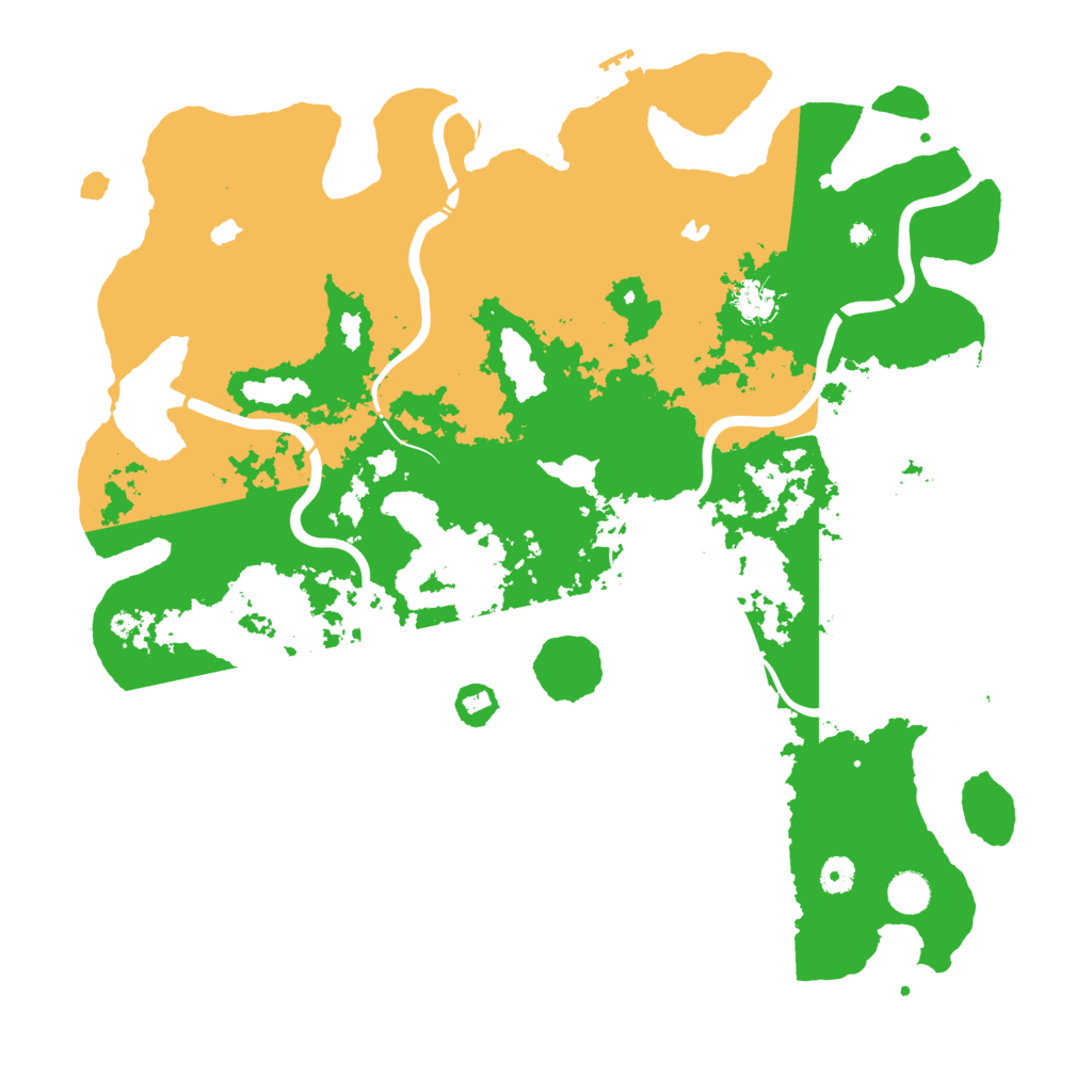 Biome Rust Map: Procedural Map, Size: 4500, Seed: 2021875509