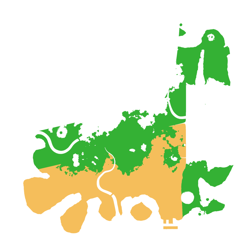 Biome Rust Map: Procedural Map, Size: 3500, Seed: 26522