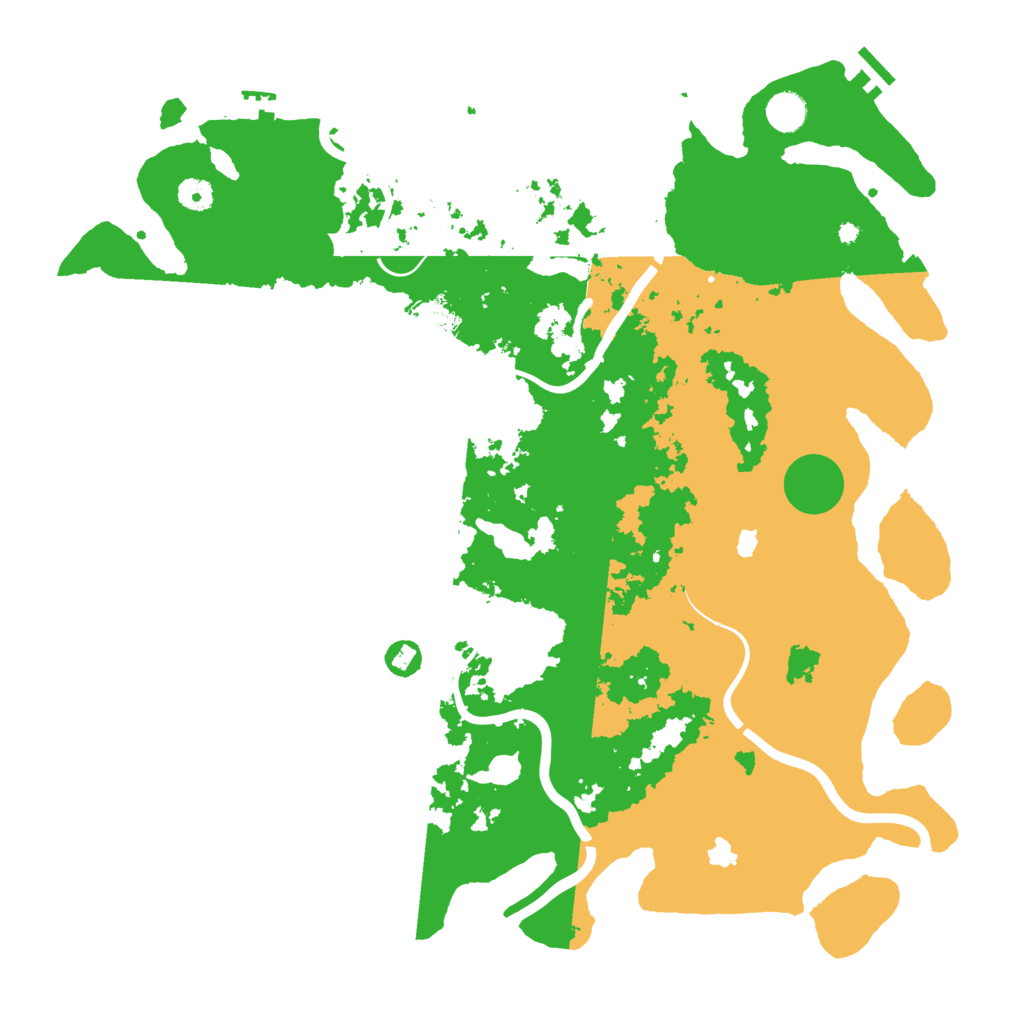 Biome Rust Map: Procedural Map, Size: 4500, Seed: 395657203