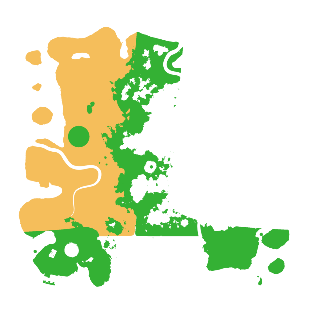Biome Rust Map: Procedural Map, Size: 3900, Seed: 15168