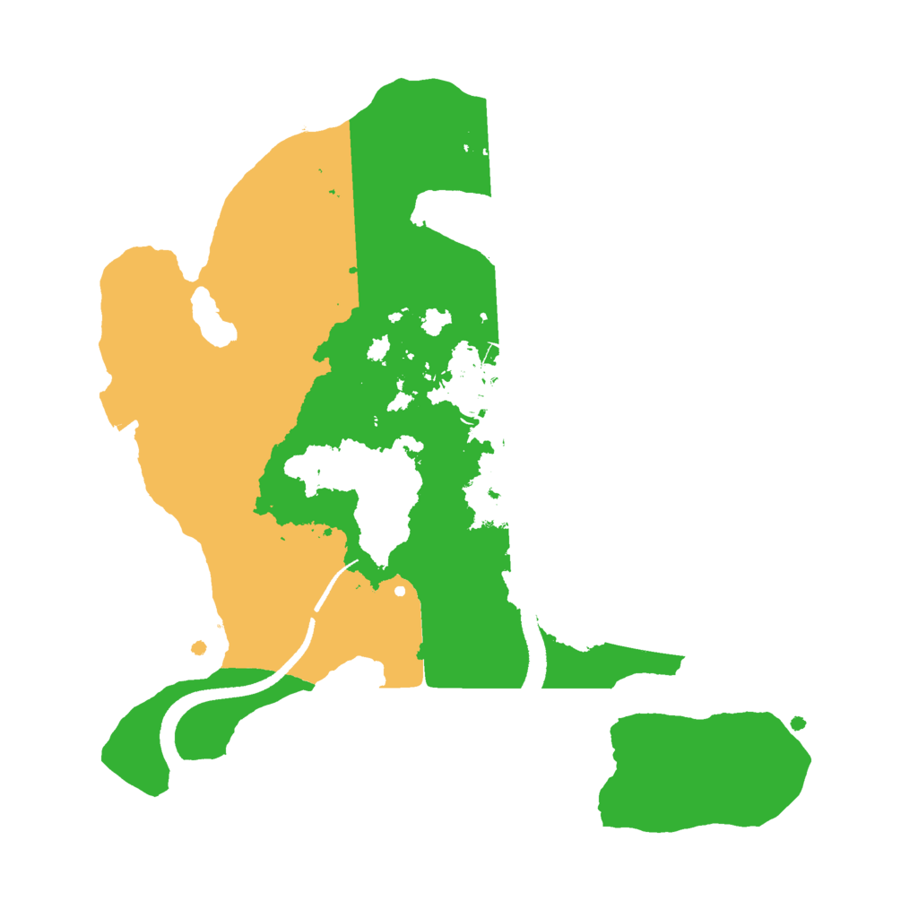 Biome Rust Map: Procedural Map, Size: 2500, Seed: 980300378