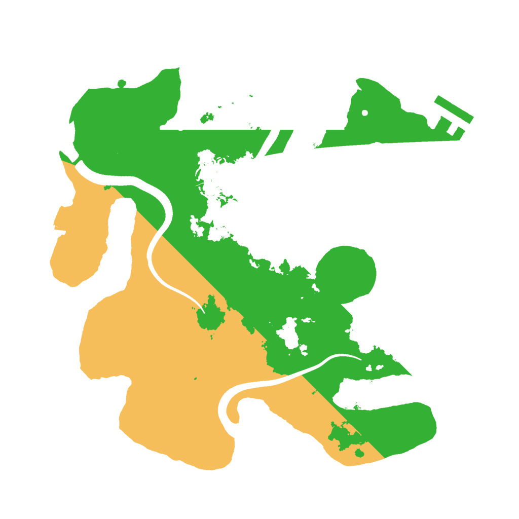 Biome Rust Map: Procedural Map, Size: 2500, Seed: 1449794684